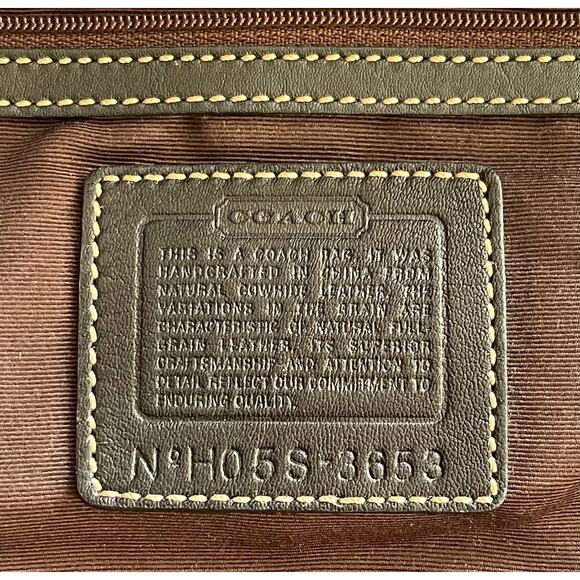 COACH 3653 Soho Double Pocket Buckle Flap Brown Leather Shoulder Bag Y2K 2005 - Picture 2 of 13